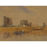 James Matthews - On the South Coast, signed watercolour, W J Penn Fine Art label verso, mounted,