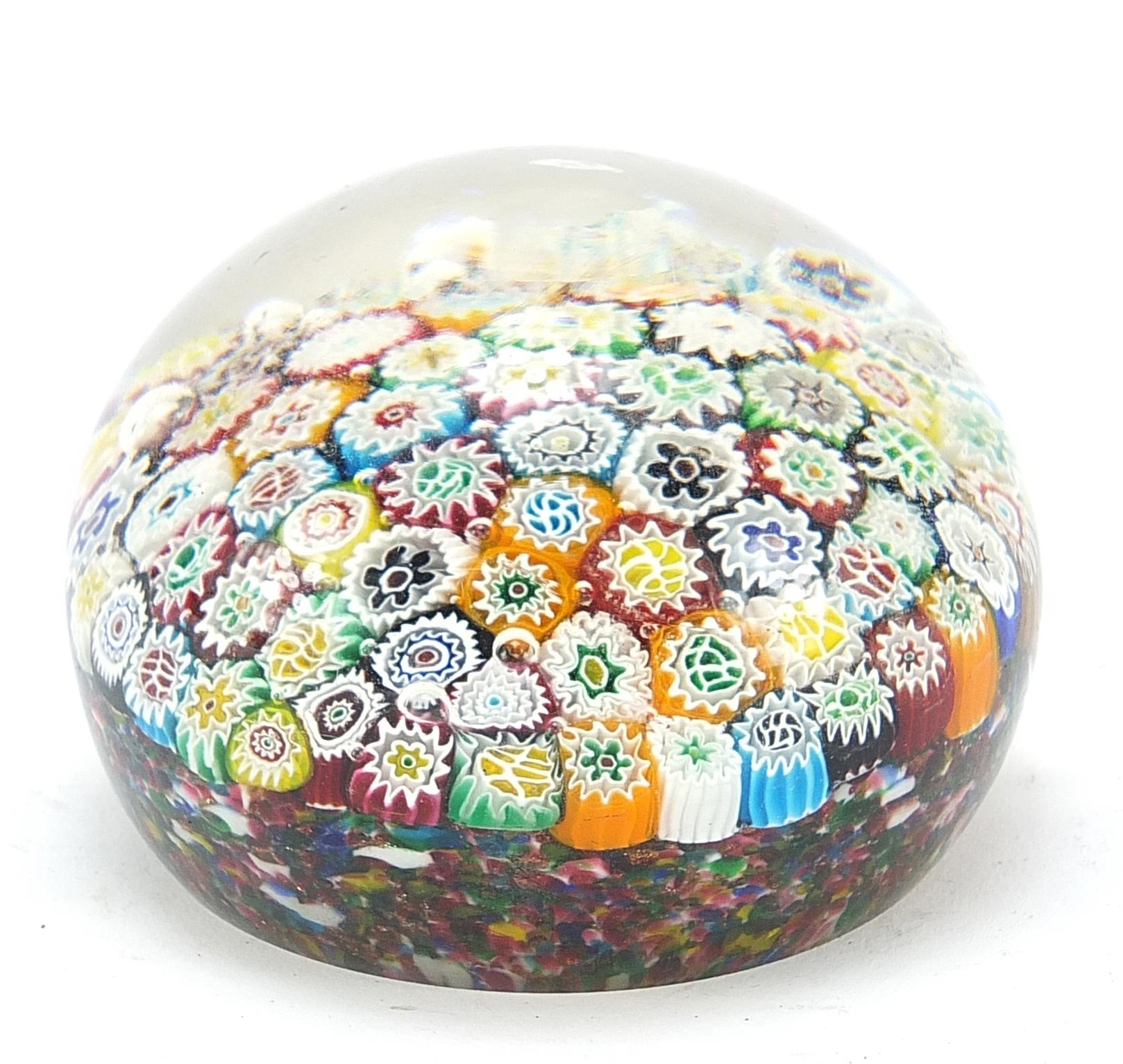 Victorian millefiori glass paperweight, 9.5cm in diameter - Image 2 of 4