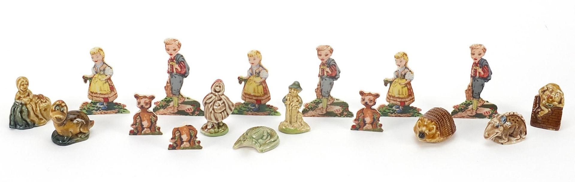 Wade Snippets and Whimsies including Hansel and Gretel, the largest each 6.5cm high