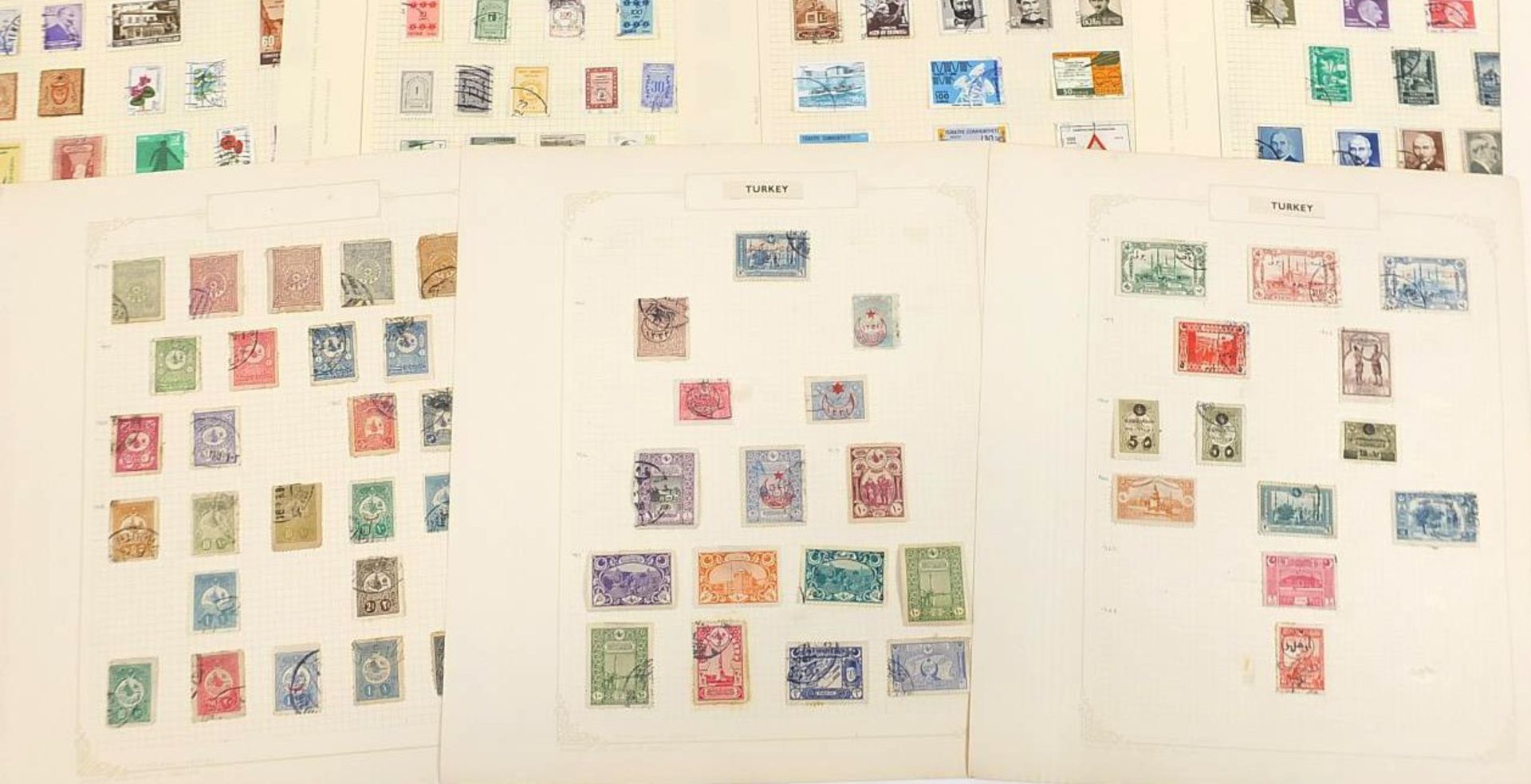 Foreign collection mainly early Turkey and Middle East stamps arranged on several pages - Image 9 of 9