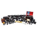 Vintage and later cameras, lenses and accessories including Tamron, Takumar, Olympus, Kodak, Rank