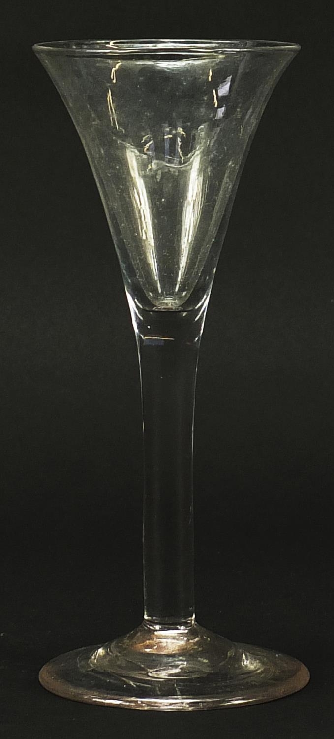 18th century wine glass, 18cm high - Image 2 of 3