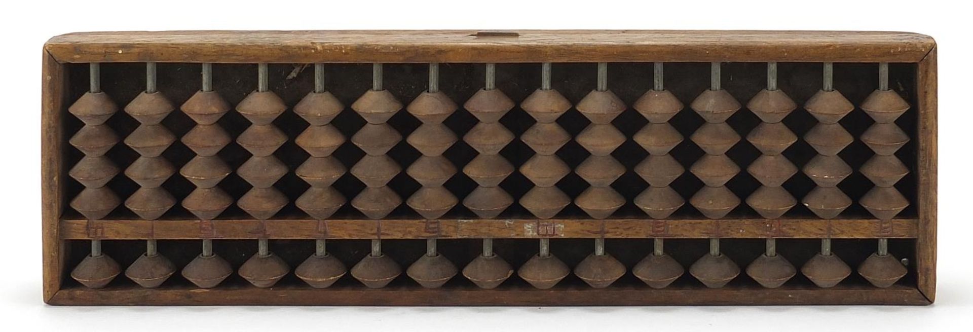 Chinese hardwood abacus, 33cm x 10cm - Bild 2 aus 4