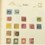 Collection of 19th century and later German and German Occupational States stamps arranged in an