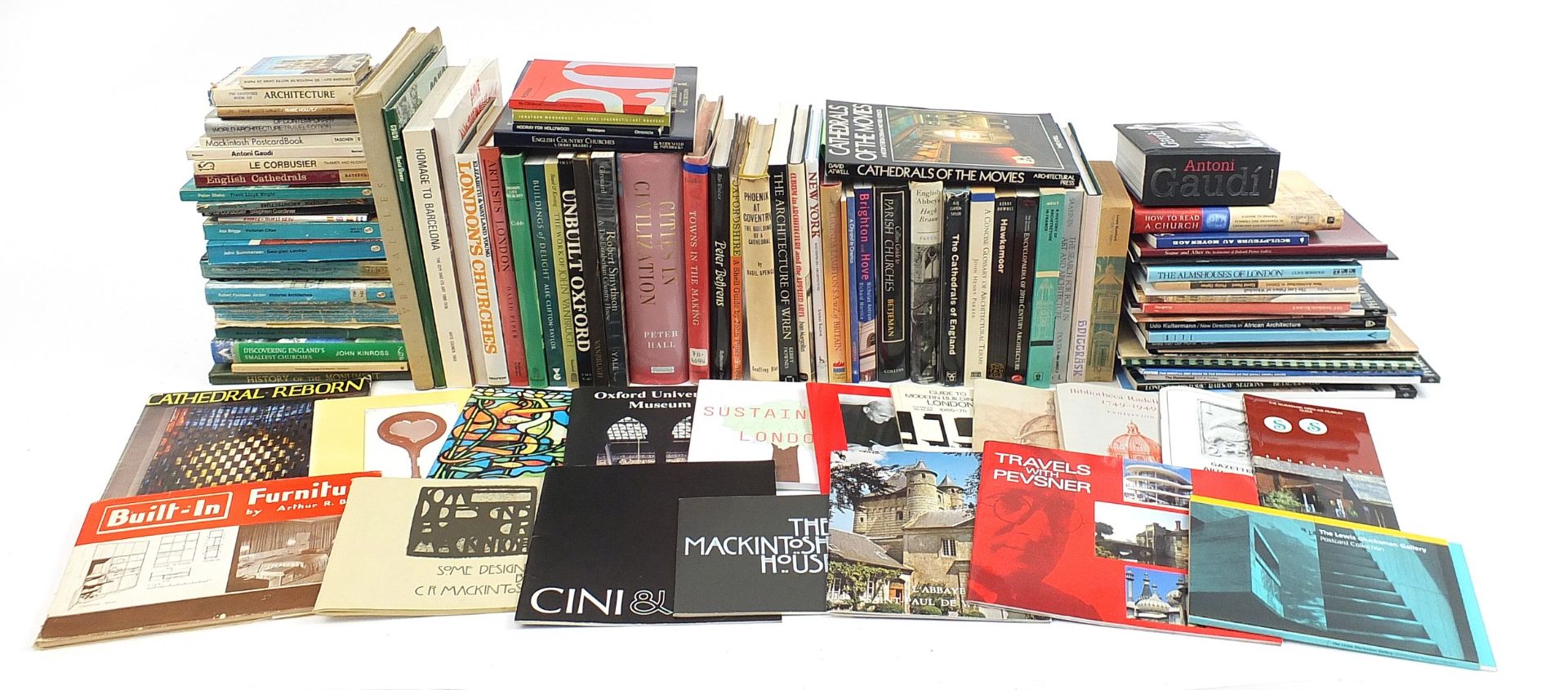 Architectural and related hardback books including Cities and Civilisation, The Architecture of Wre