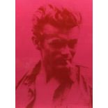 Russell Young - James Dean, pencil signed Pop Art style screen print, limited edition 44/50,