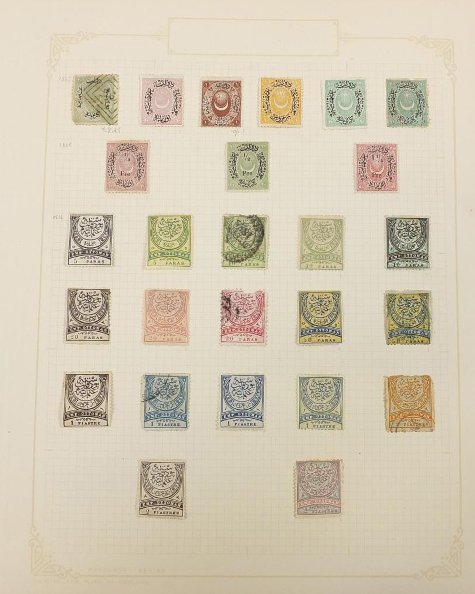 Foreign collection mainly early Turkey and Middle East stamps arranged on several pages