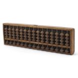 Chinese hardwood abacus, 33cm x 10cm