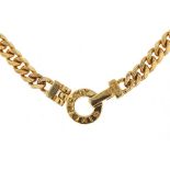 Givenchy gilt metal necklace, 38cm in length, 27.0g