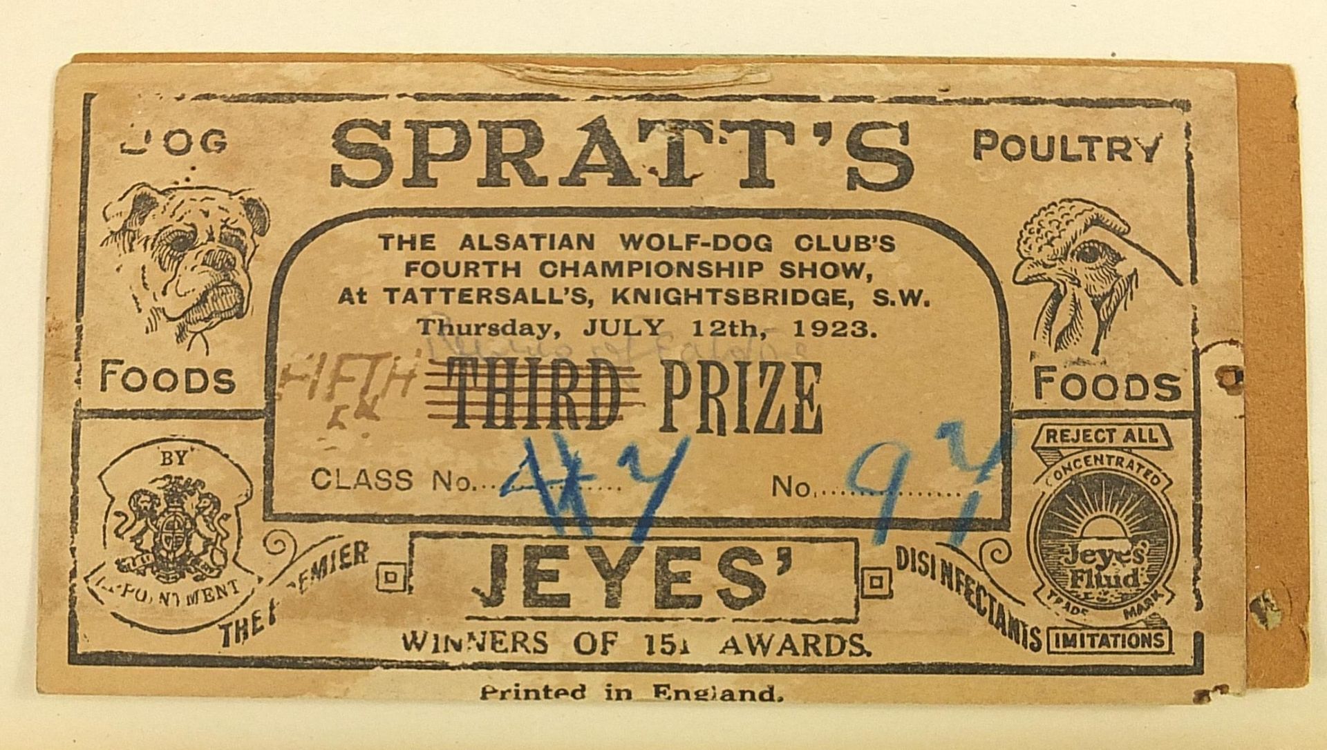 Collection of dog show related ephemera including a large collection of dog show prize labels - Image 7 of 15