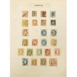 Extensive collection of Austria stamps from early arranged on several pages