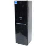 Black Beko fridge freezer with water dispenser, 181cm H x 54cm W x 57cm D