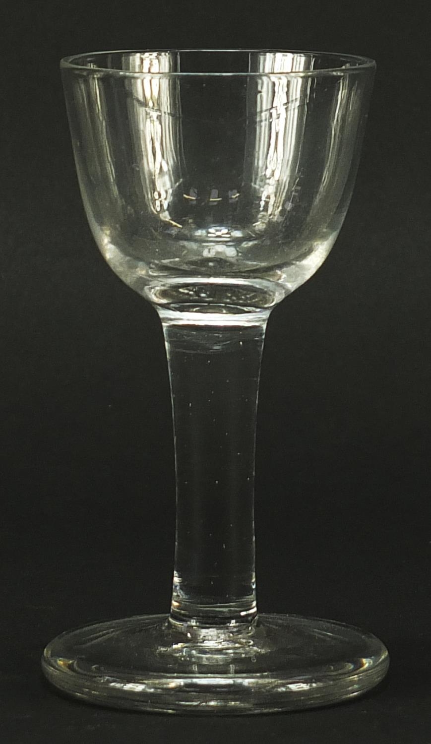 18th century wine glass, 13cm high - Image 2 of 3
