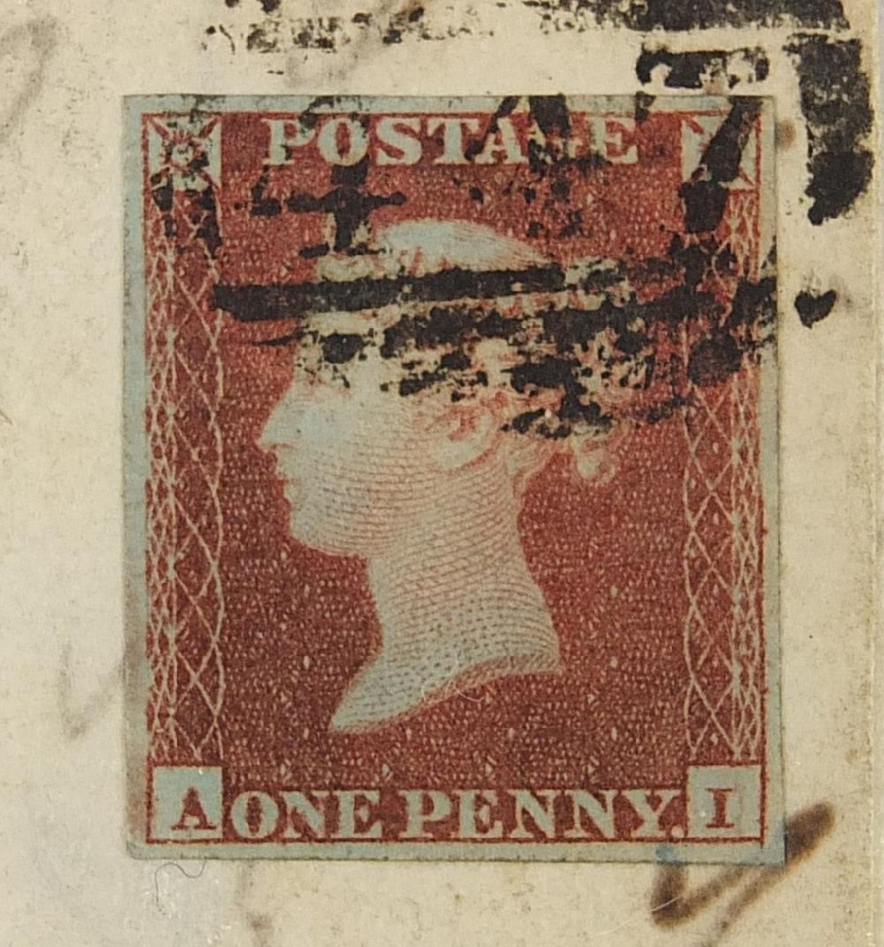 Victorian postal history and a one Anna stamp booklet including Penny Red covers, one with - Image 3 of 15