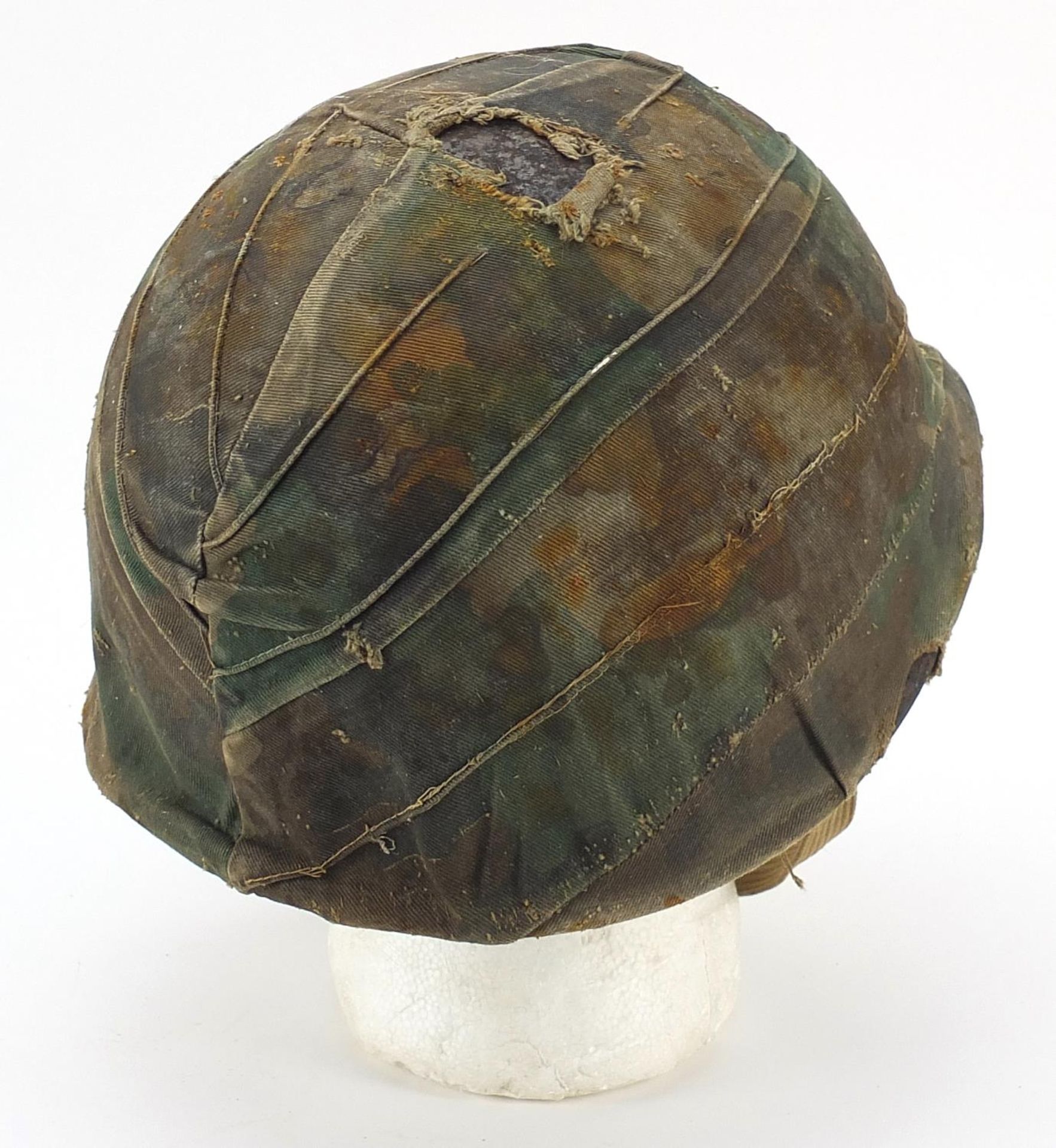 Military interest USM1 helmet with camouflage cover - Image 2 of 3