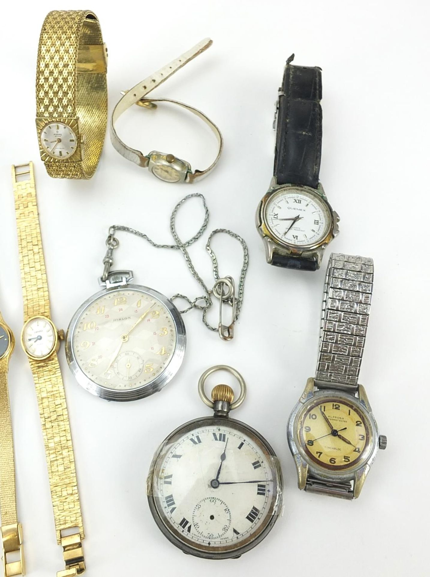 Vintage and later ladies and gentlemen's watches including ladies 9ct gold wristwatch, gentlemen's - Image 4 of 4