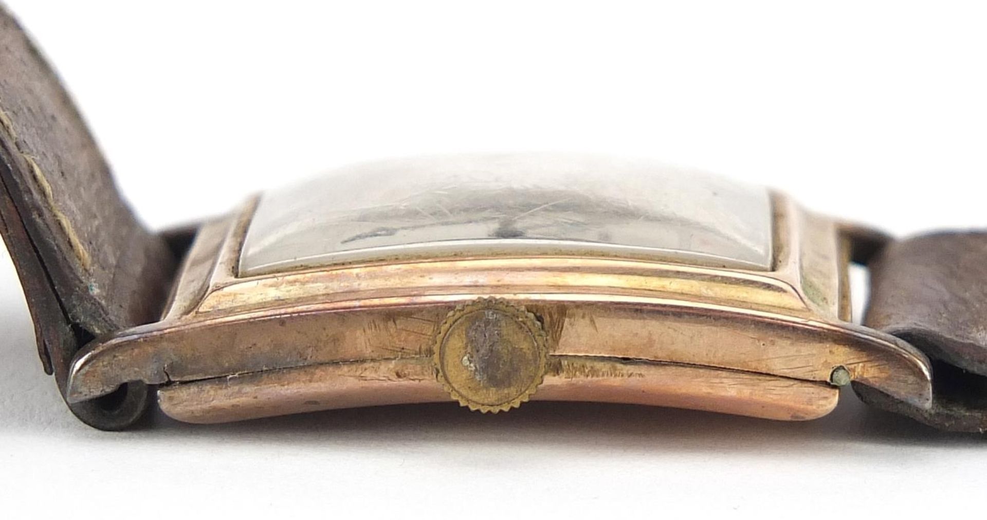 Longines, vintage gentlemen's 9ct gold wristwatch, the case 24mm wide - Image 5 of 5