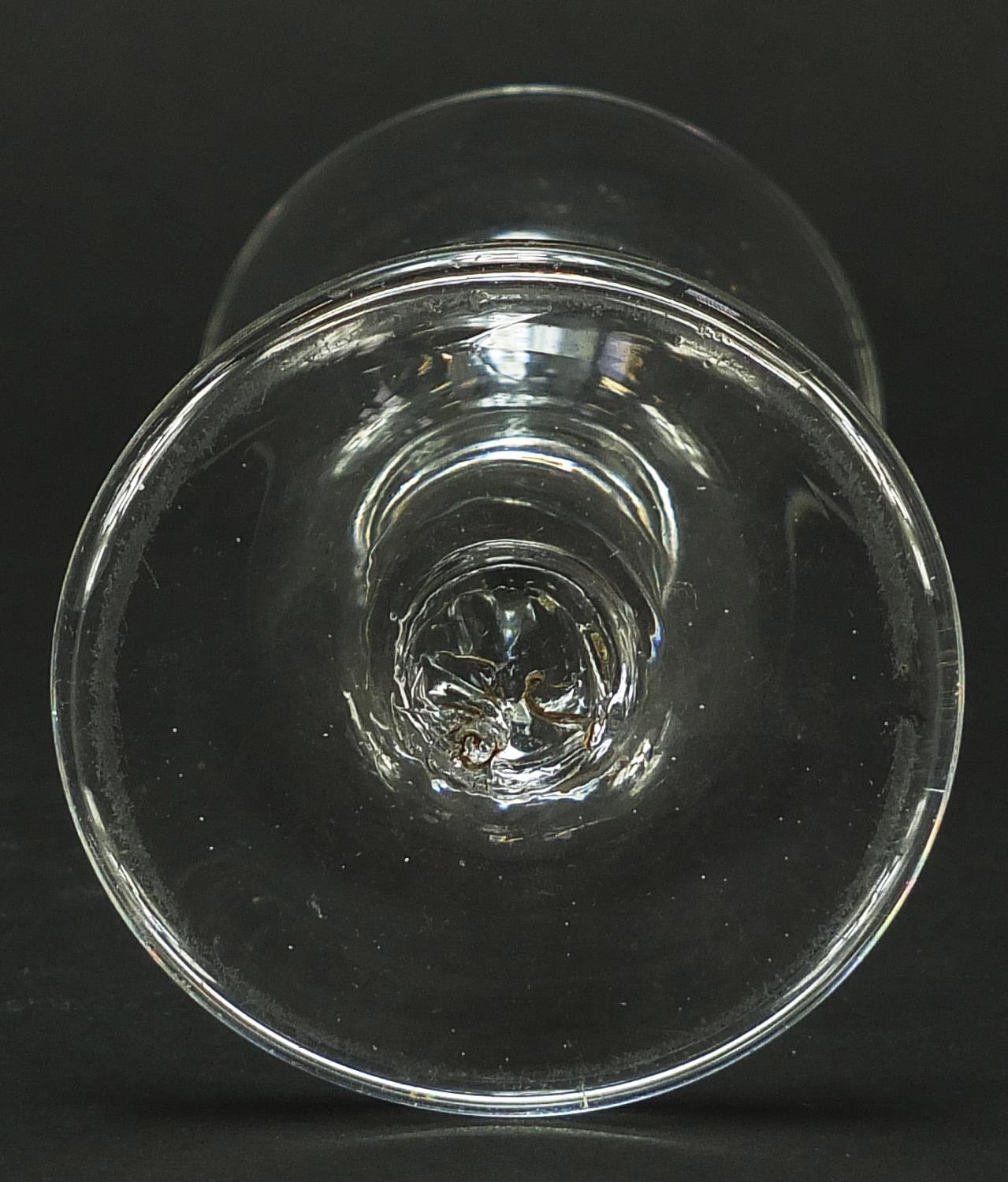 18th century wine glass, 13cm high - Image 3 of 3