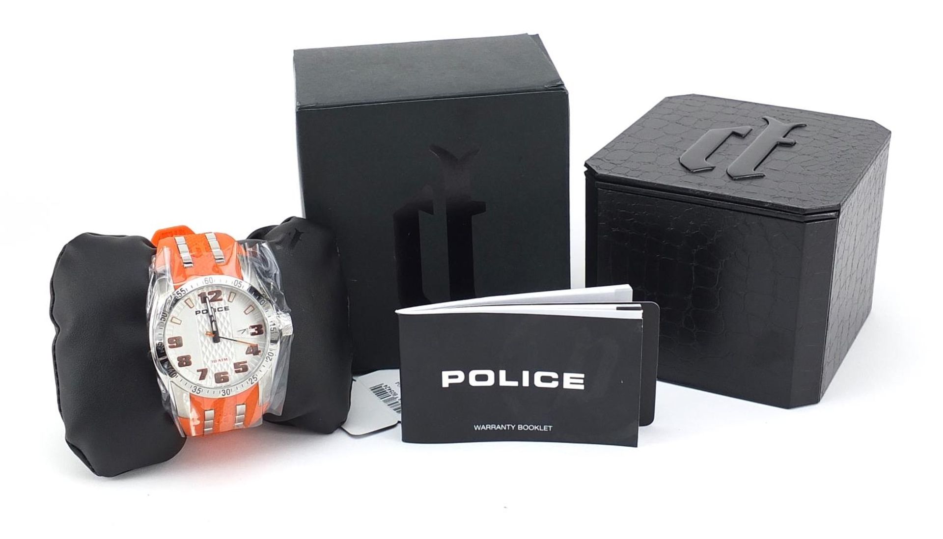 Police, as new gentlemen's wristwatch with box and paperwork, 43mm in diameter - Image 5 of 6