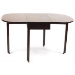 Victorian mahogany Pembroke table, 71cm H x 86cm W x 44cm D when folded