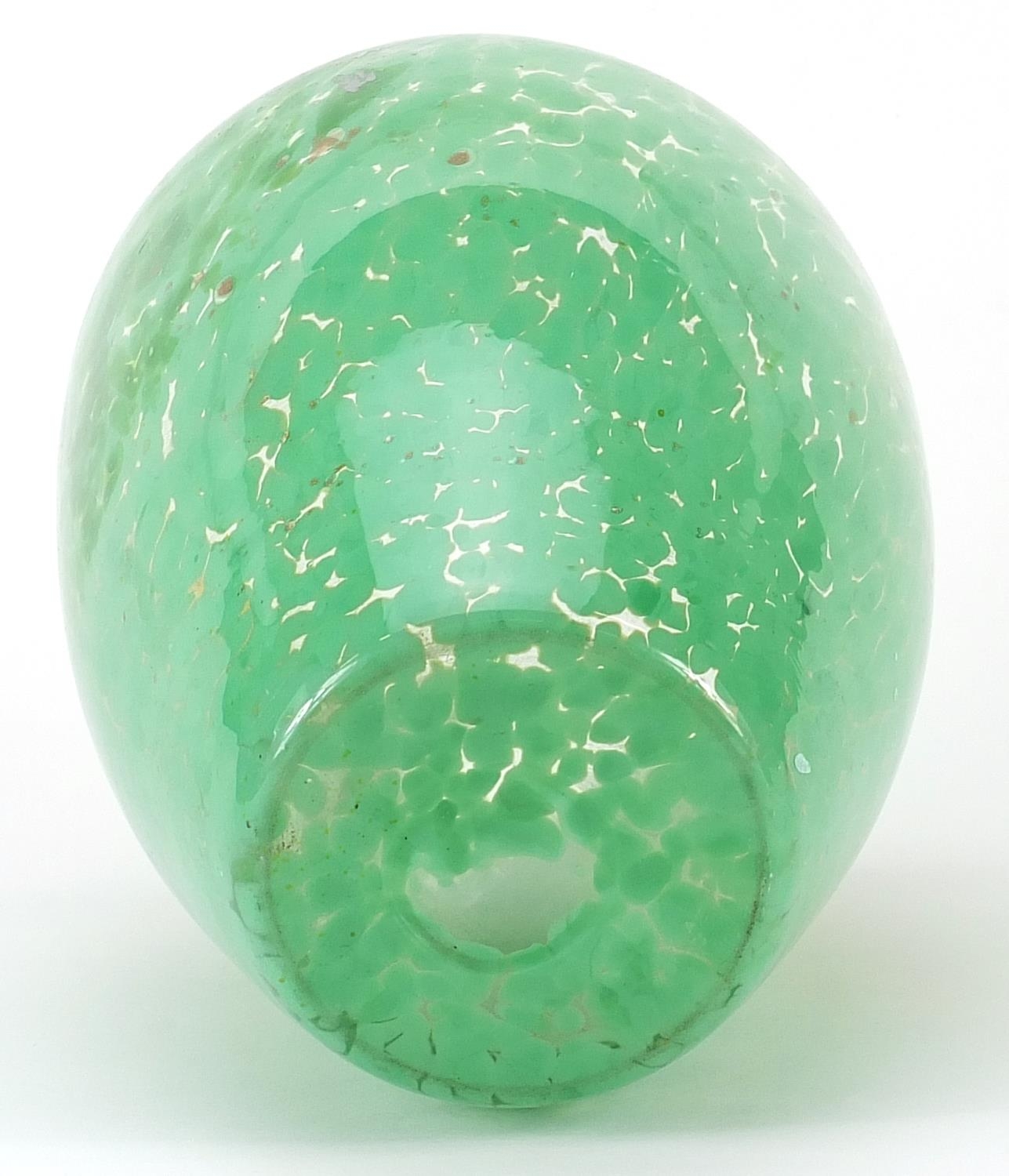 Large Scottish mottled art glass vase, possibly by Monart or Vasart, 25.5cm high - Image 3 of 3