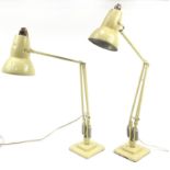 Two vintage Herbert Terry Anglepoise table lamps, 85cm extended