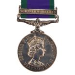 British military Elizabeth II General Service medal with Northern Ireland bar awarded to