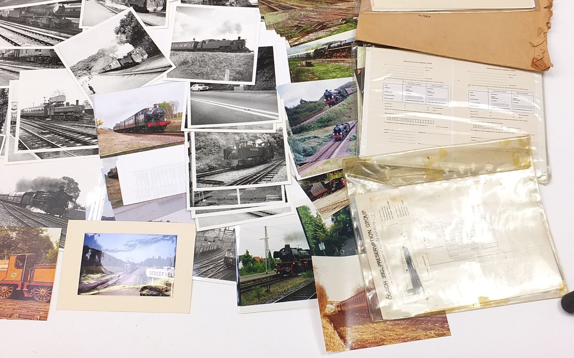 Large collection of railway ephemera and photographs including steam locomotives - Image 10 of 10