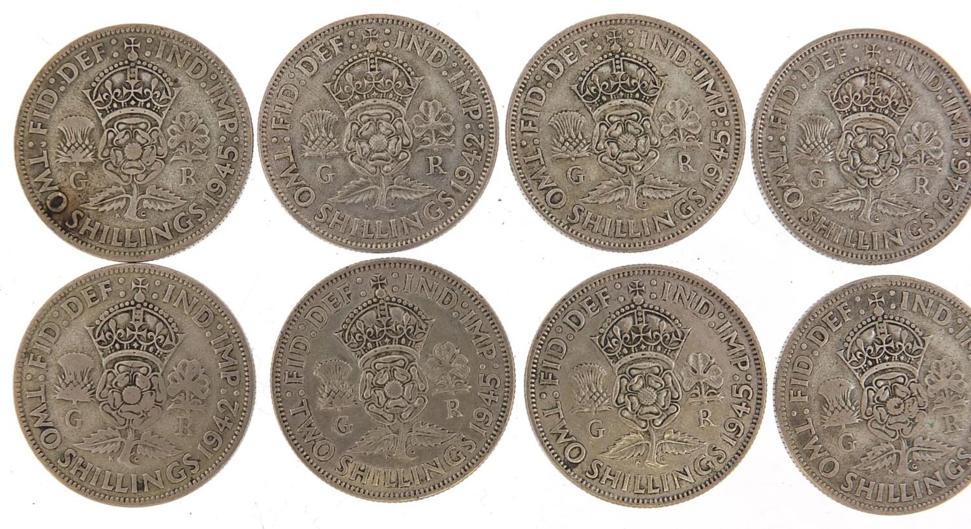 Twelve George VI two shillings, 134g - Image 5 of 6