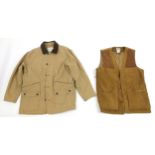 Two gentlemen's country hunting jackets comprising Beretta no size and Orvis, size Large