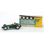 Vintage Scalextric model racing car with box