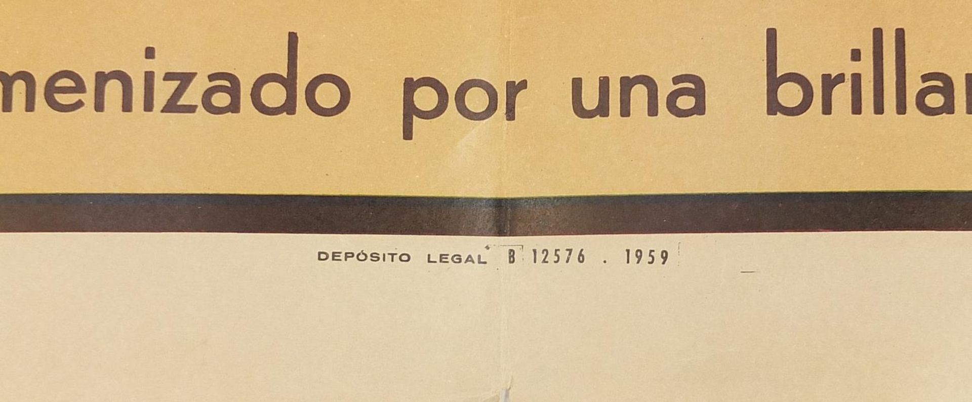 Vintage Spanish bullfighting poster, 97.5cm x 53.5cm - Bild 2 aus 3
