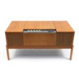 Vintage HMV Stereomaster radiogram, 50cm H x 98cm W x 46cm D