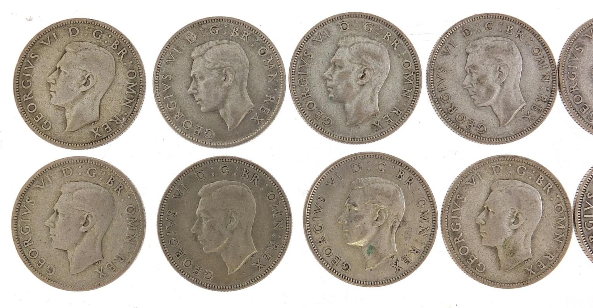 Twelve George VI two shillings, 134g - Image 2 of 6