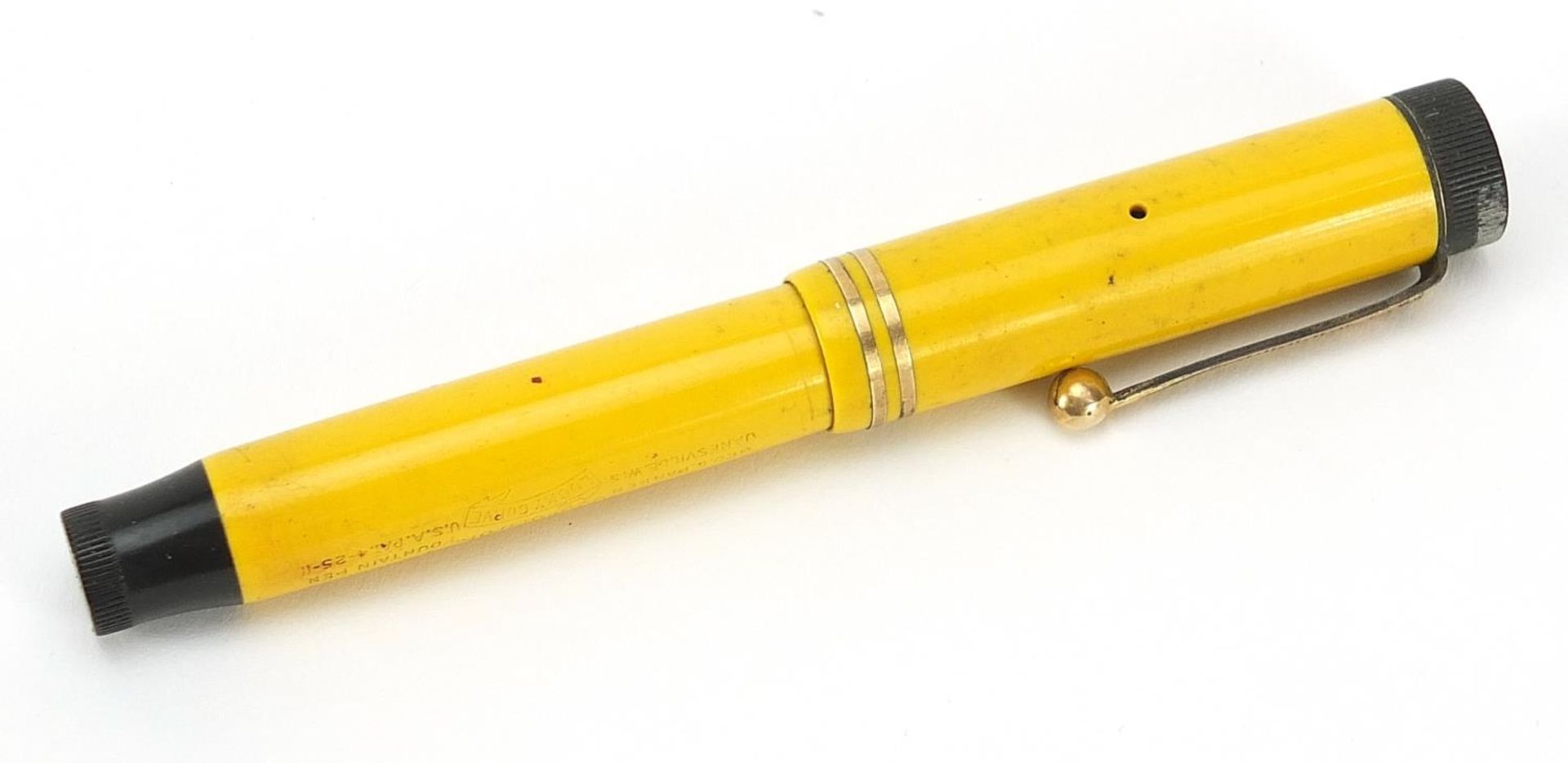 Vintage Parker yellow Duofold Junior fountain pen