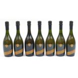 Seven bottles of Blanc de blancs Doyard champagne comprising 2000 and 1996