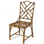 Aesthetic bamboo occasional chair, 100cm high