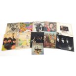 Vinyl LP's including The Beatles Sgt. Pepper's Lonely Hearts Club Band with cut out, Elvis Presley