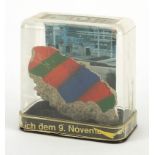 Fragment of rock from the Berlin Wall, 'Checkpoint Charlie'