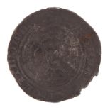 Hammered silver groat, 2.8cm in diameter, 4.3g
