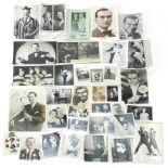 Autographed black and white Music and Music Hall photograph stars including Henry Behrens, Mabel and