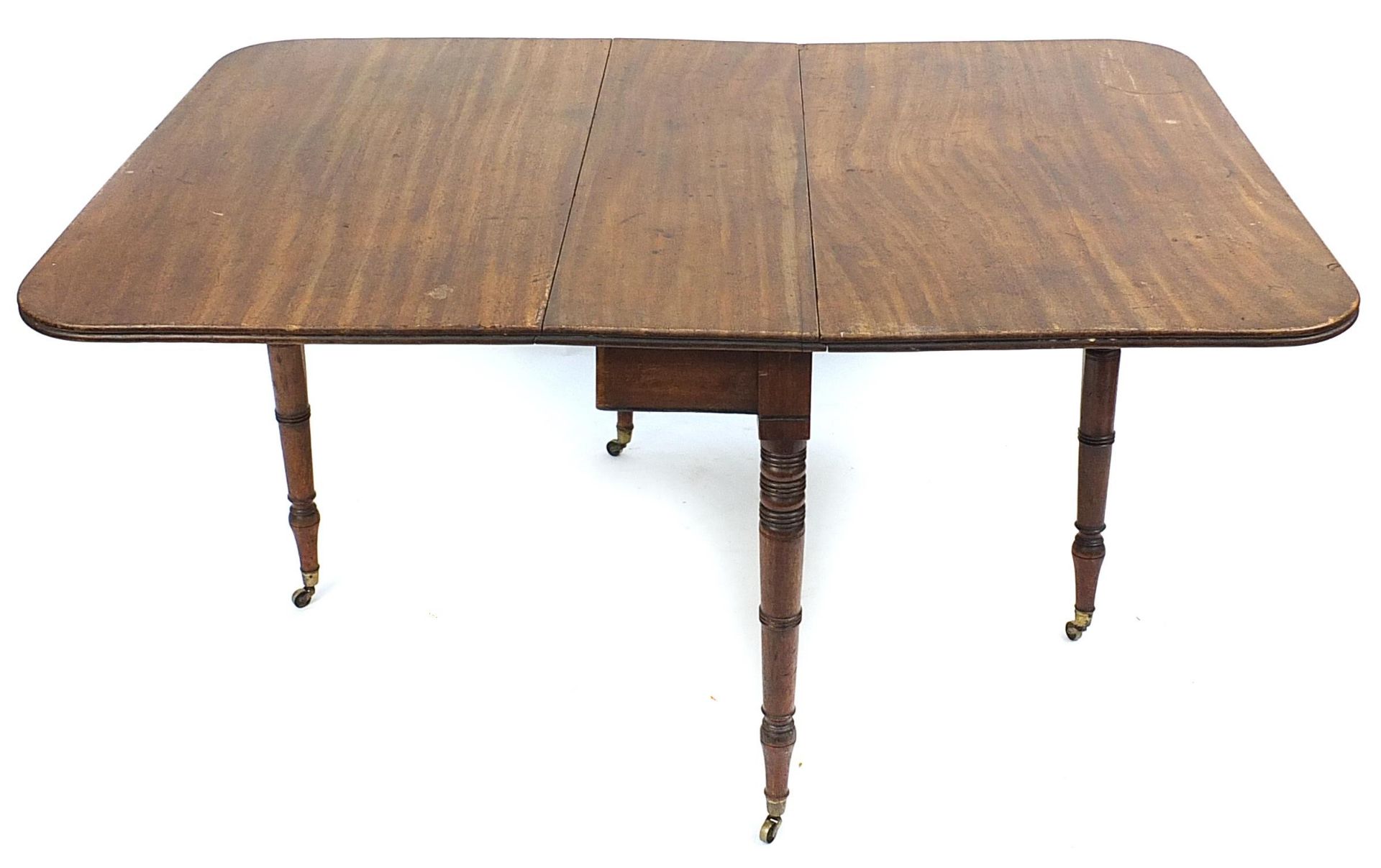 Victorian mahogany drop leaf table, 71cm H x 98cm W x 32cm D when folded - Bild 2 aus 4