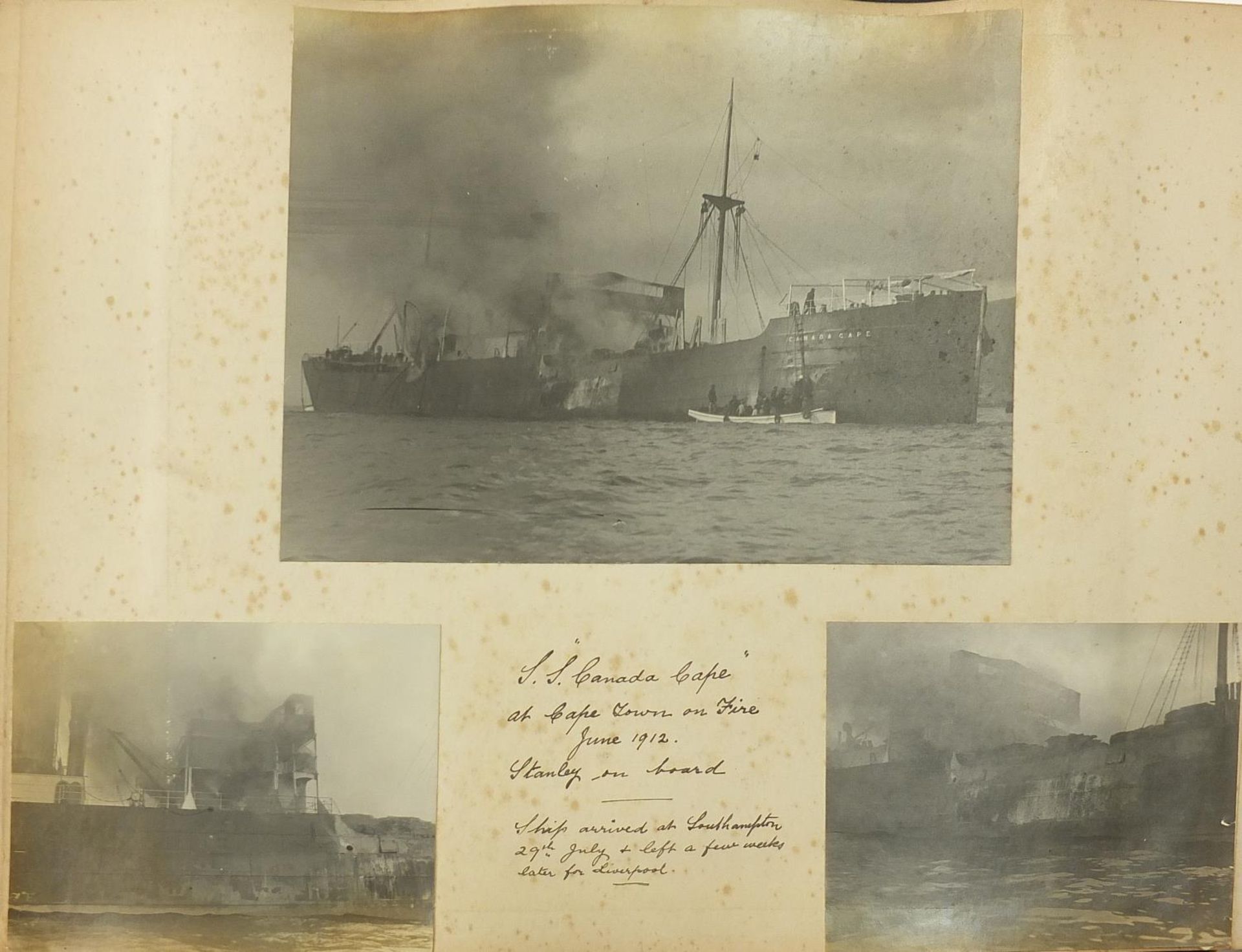 Early 20th century naval interest ephemera arranged in an album including photographs, postcards and - Image 4 of 8