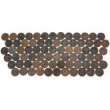 Large quantity of Edward VII pennies, 670g