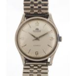 Bucherer, vintage gentlemen's automatic wristwatch, the case numbered 104298, 34mm in diameter