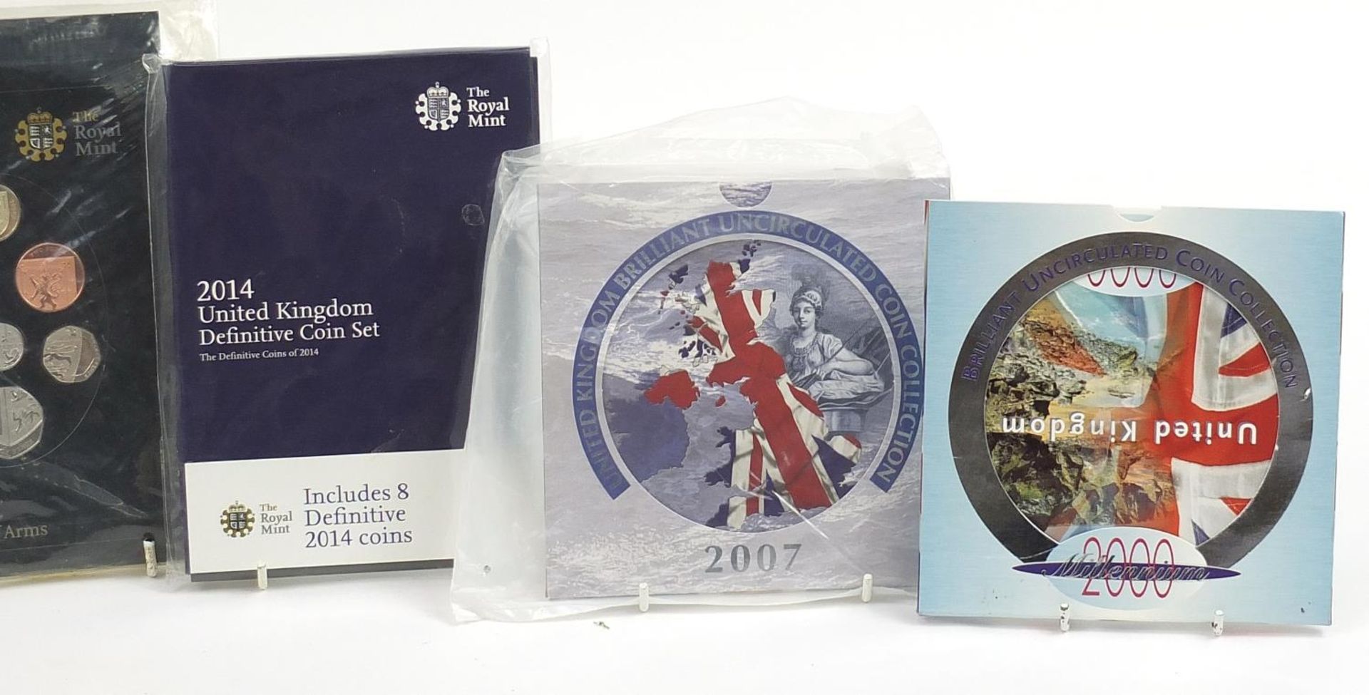 Three United Kingdom Definitive and Uncirculated coin collections including 2014 and 2010 - Image 3 of 3