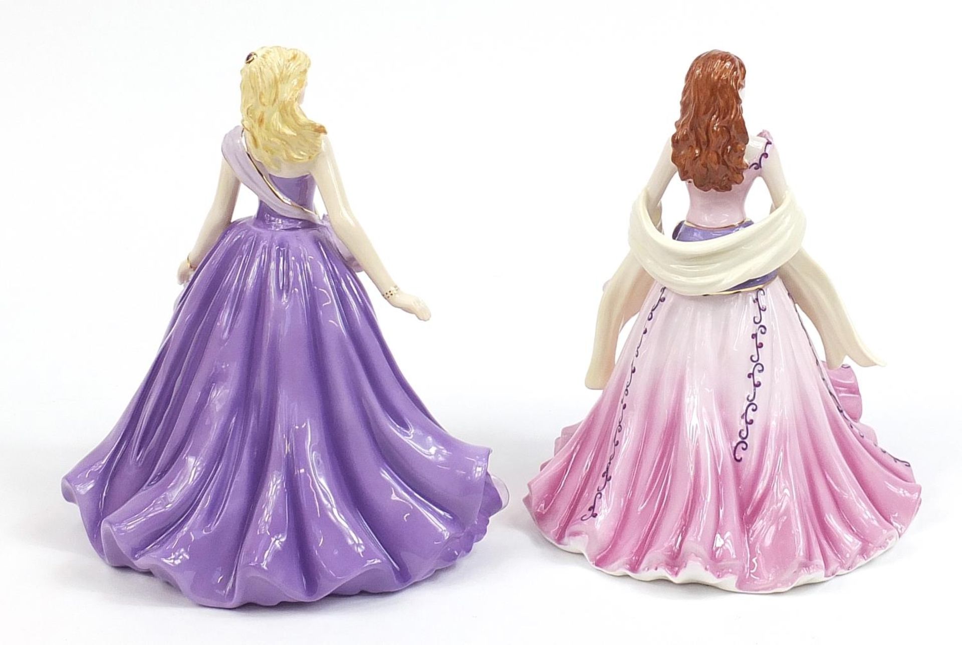 Two limited edition Coalport Figurines of the Year comprising Heather 2011 and Olivia 2012 with - Image 2 of 5
