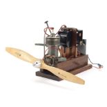 Precision electric model engine with propeller, 20cm in length