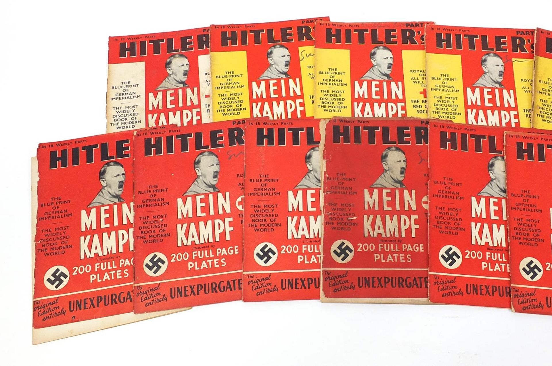 Eighteen Hitler Weekly Mein Kampf magazines - Image 2 of 3