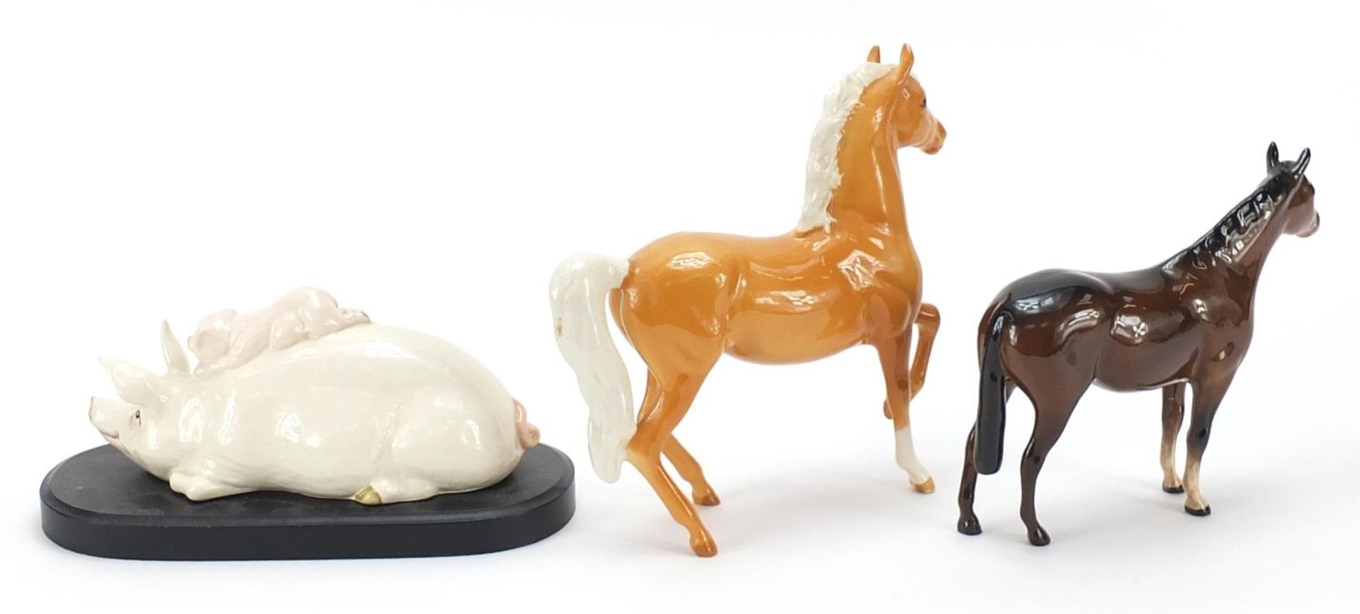 Collectable china including Royal Doulton Beswick horses, the largest 19cm in length - Image 2 of 4